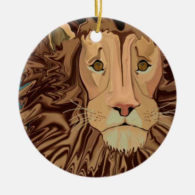 Andrews Maneberättelse Julgransprydnad Keramik (Framsidan)