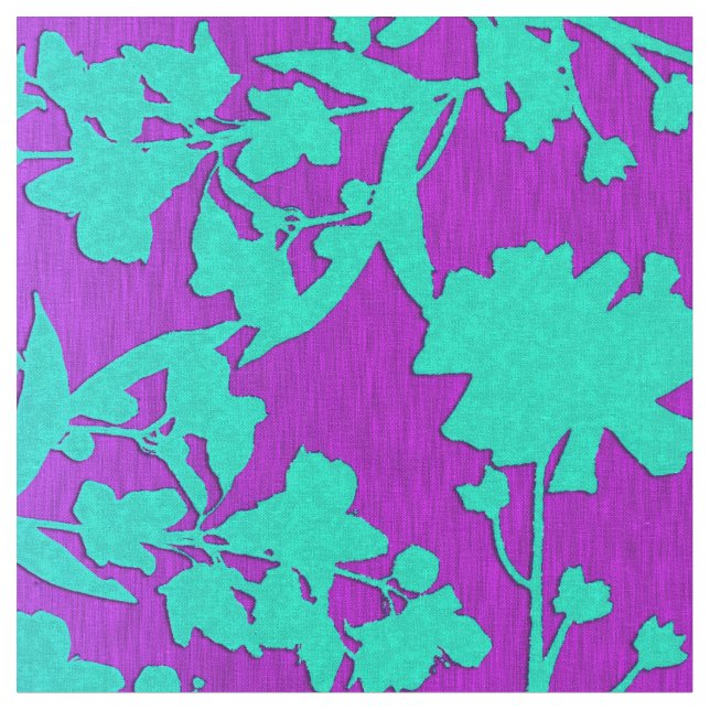 Andreya lilor och Aqua Tyg (Närbild)