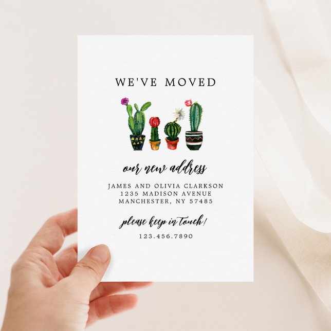 Ändring av Adress i Vi har flyttat-familjen Meddelande (Skapare uppladdad)