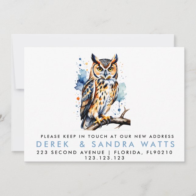 ändring av adress vi har flyttat meddelande om ugg inbjudningar (Framsida)