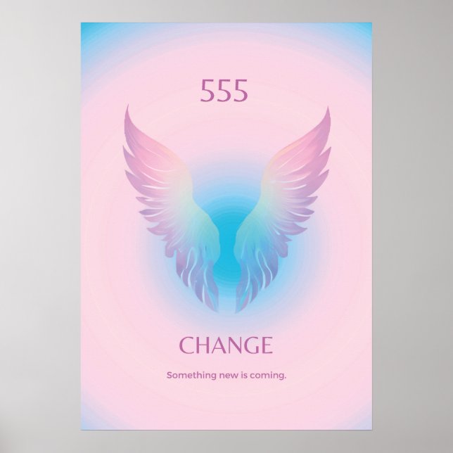 Ändring av ängelnummer Aura 555 Poster (Framsidan)