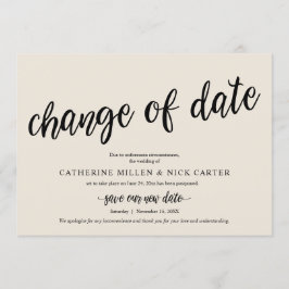 Ändring av bröllopsdatum, Kräm, Bröllopskort Inbjudningar