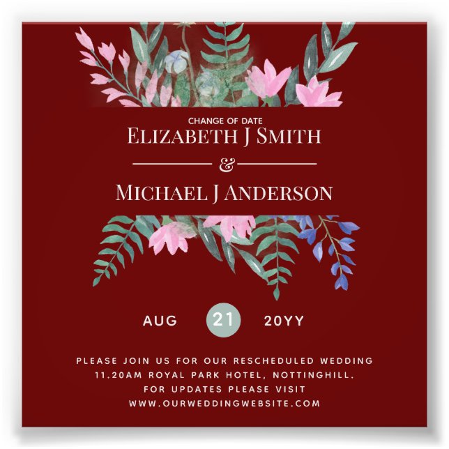 Ändring av Chicen för uppskjutande av datumplaner  Fototryck (Framsidan)