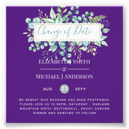 Ändring av planer Datum för händelse av Eucalyptus Fototryck