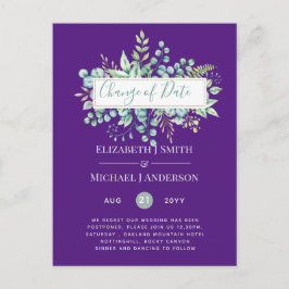 Ändring av planer Datum för händelse av Eucalyptus Vykort