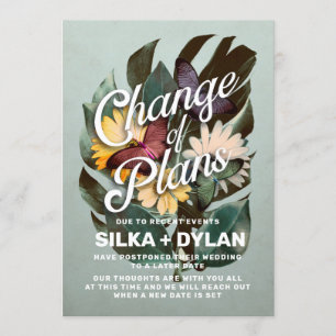 Ändring av planerna för meddelande om omläggning a inbjudningar