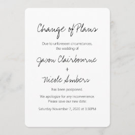 Ändring av schemaläggning av fotot Bröllop eller h Inbjudningar