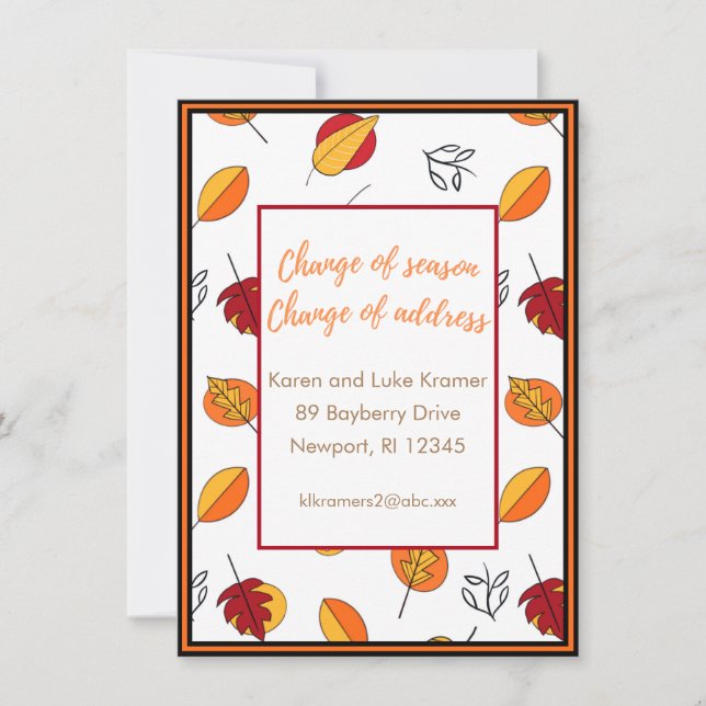 Ändring av tillkännagivande om ändring av säsongsv (Framsida)