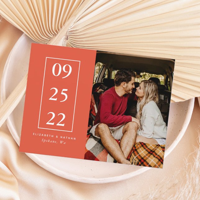 Ändring av uppskjutande av datum Bröllop Vykort (Skapare uppladdad)