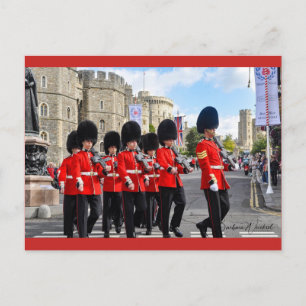 Ändring av vaktkortet vid Windsor Castle-vykortet Vykort