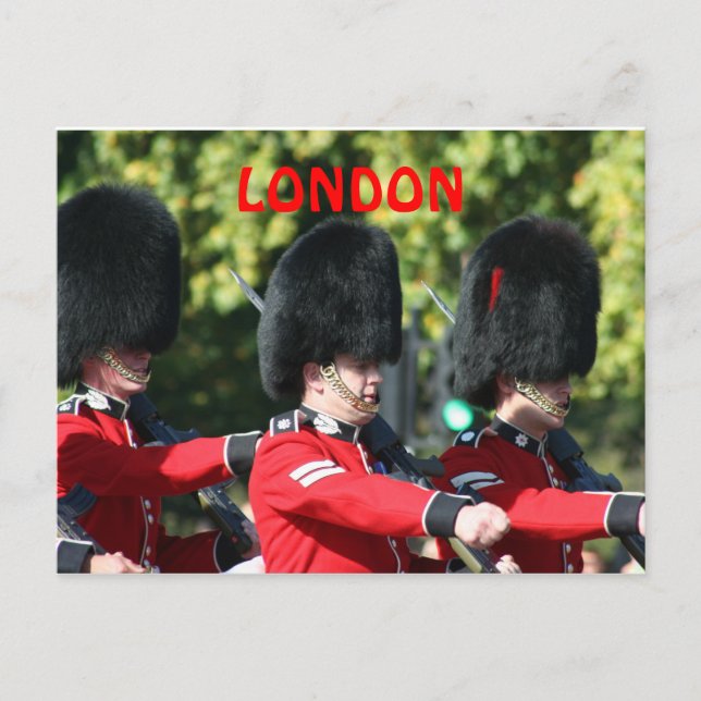 Ändring av vaktmästaren i London Vykort (Framsida)