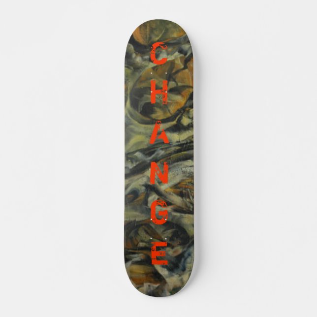 ÄNDRING OLD SCHOOL SKATEBOARD BRÄDA 18 CM (Framsida)