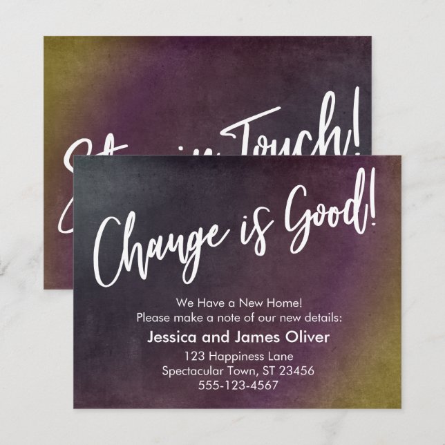 Ändringen är meddelande om flerfärgad körning av B Inbjudningar (Fram/baksida)