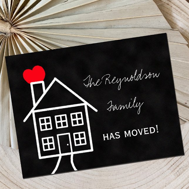 Ändringsanmälan för adresskort meddelande vykort (Skapare uppladdad)