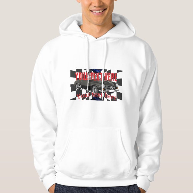 ändringsbar bil hoodie (Framsida)