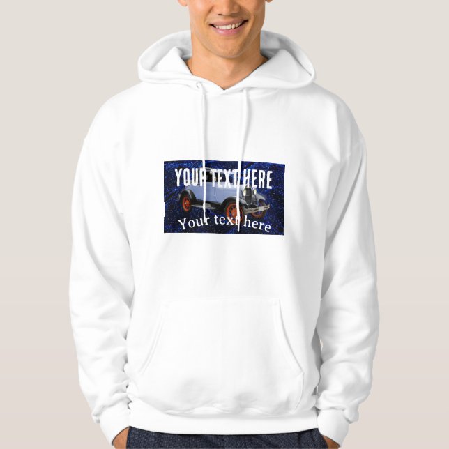 ändringsbar bil hoodie (Framsida)