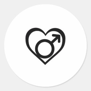 ANDROFILIA SYMBOL -.png Runt Klistermärke