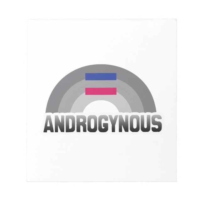 ANDROGYN REGNBÅGE ANTECKNINGSBLOCK (Framsida)