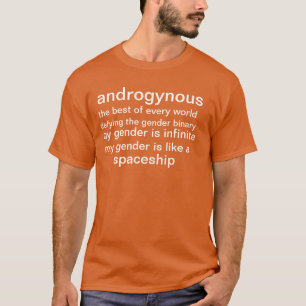 Androgyn skjorta t-shirt