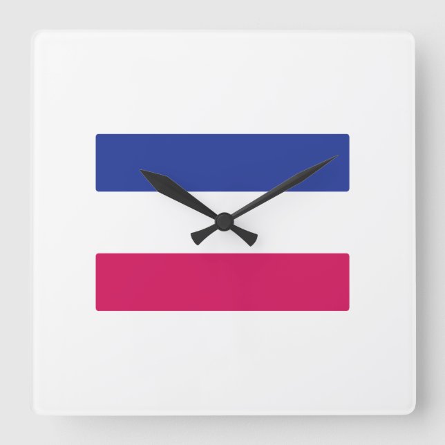 ANDROGYN SYMBOL FYRKANTIG KLOCKA (Framsida)