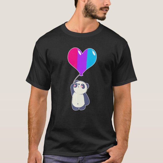 Androgyne Panda Nonbinary Gender T Shirt (Framsida)
