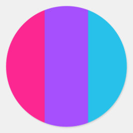 Androgynous Pride Circle Sticker Runt Klistermärke