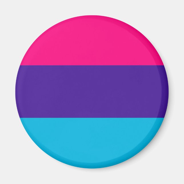 Androgynt stolthetsflagg magnet (Framsidan)