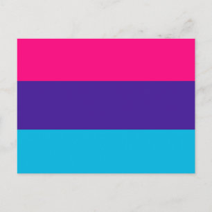 Androgynt stolthetsflagg vykort