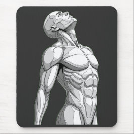 Android Anatomy: Futuristic Cyborg Mousepad Musmatta