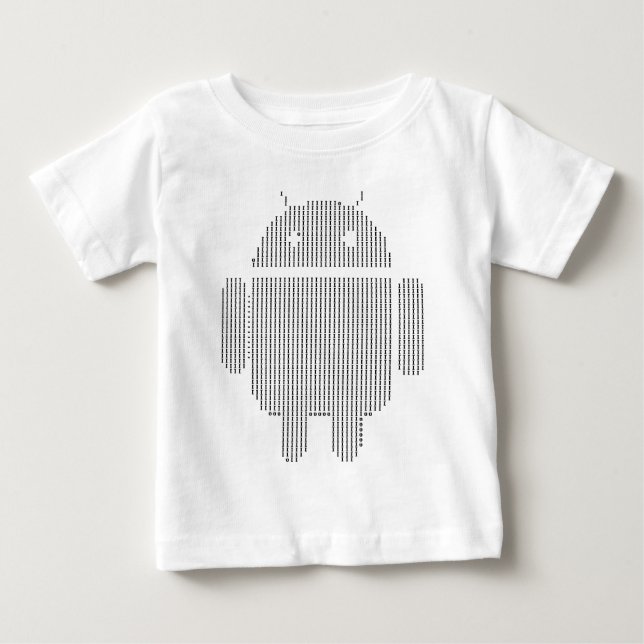 Android---ASCII-svart Tröja (Framsida)