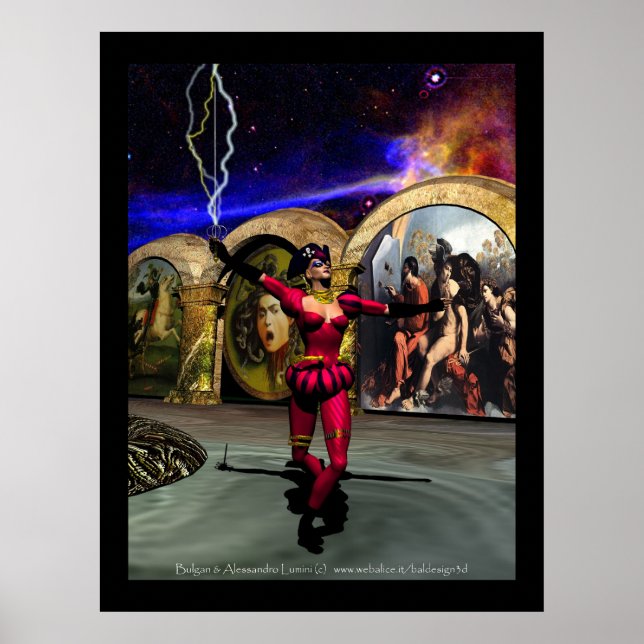 ANDROID BALLET, Science fiction Poster (Framsidan)