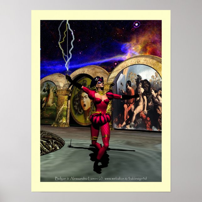 ANDROID BALLET, Science fiction Poster (Framsidan)