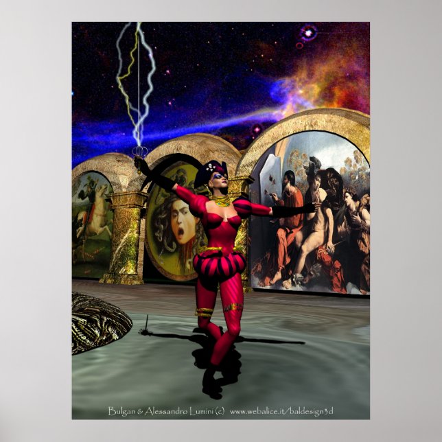 ANDROID BALLET, Science fiction Poster (Framsidan)