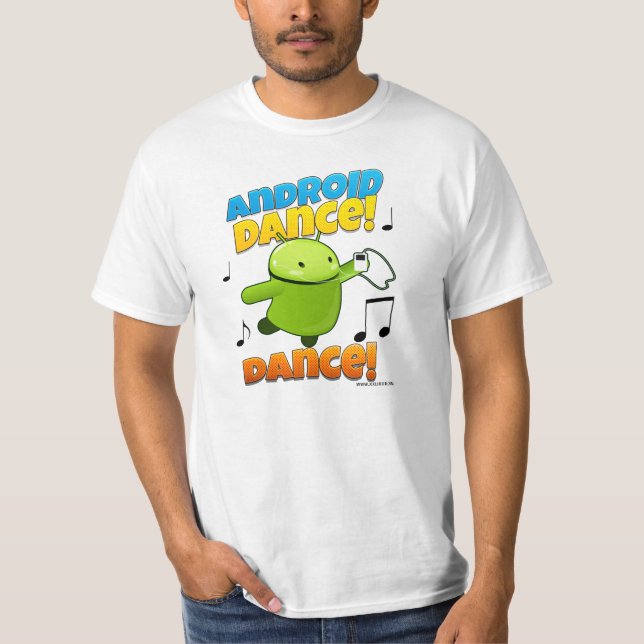 Android Dance Dance Shirt Tee (Framsida)