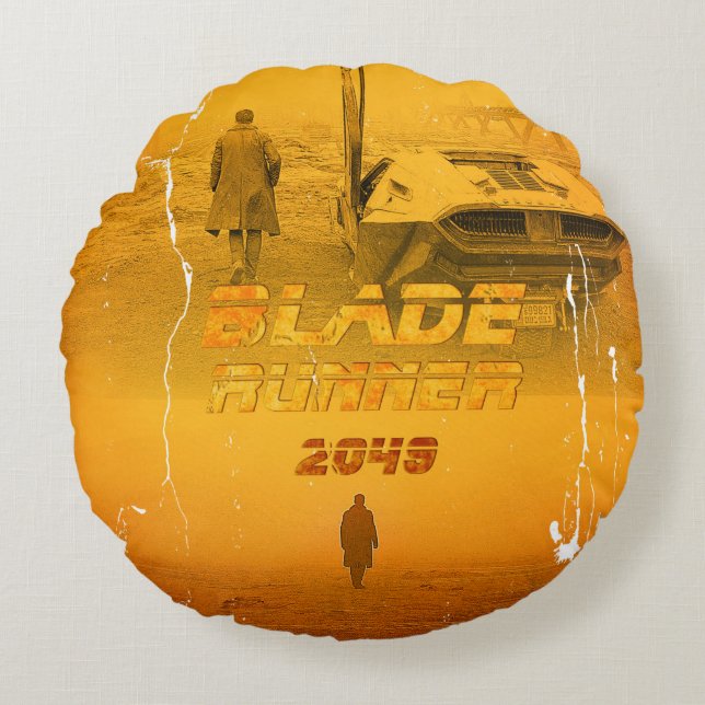 Android Dreams 2049 Rund Kudde (Framsidan)