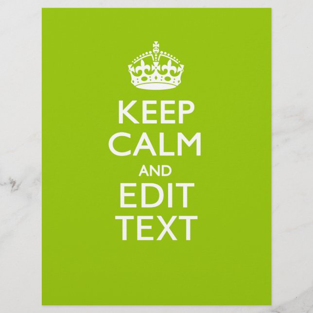 Android Grönt Decor Behålla Lugn och text (Framsida)