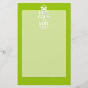 Android Grönt Decor Behålla Lugn och text Brevpapper