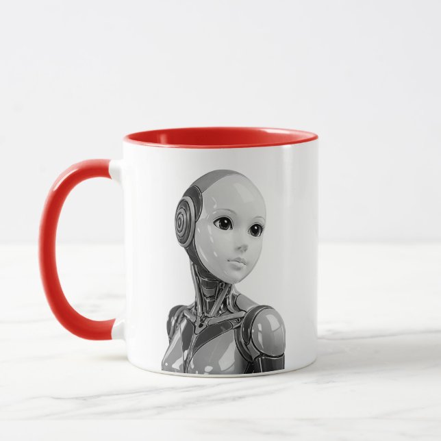 Android Humanoid Bysten Mugg (Vänster)
