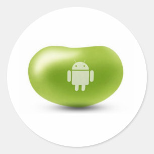 Android Jelly Bean Runt Klistermärke