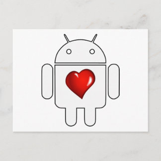 Android Kärlek Vykort