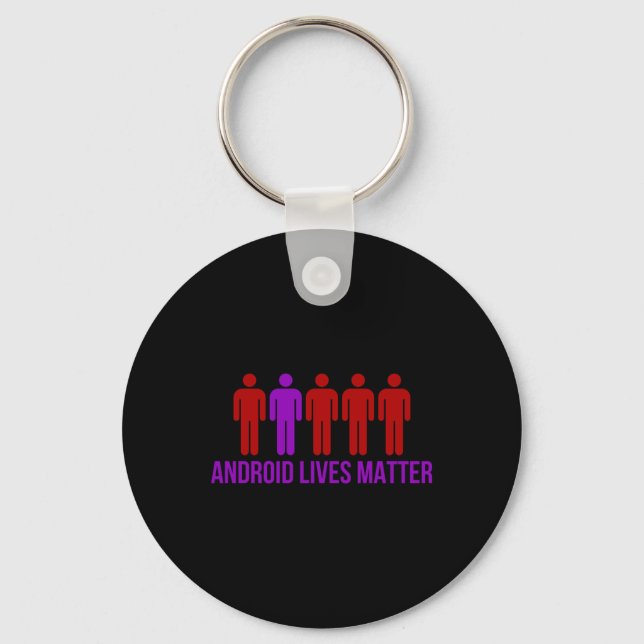 Android Lives Sticker Nyckelring (Framsida)