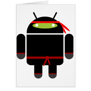 Android Ninja Hälsningskort