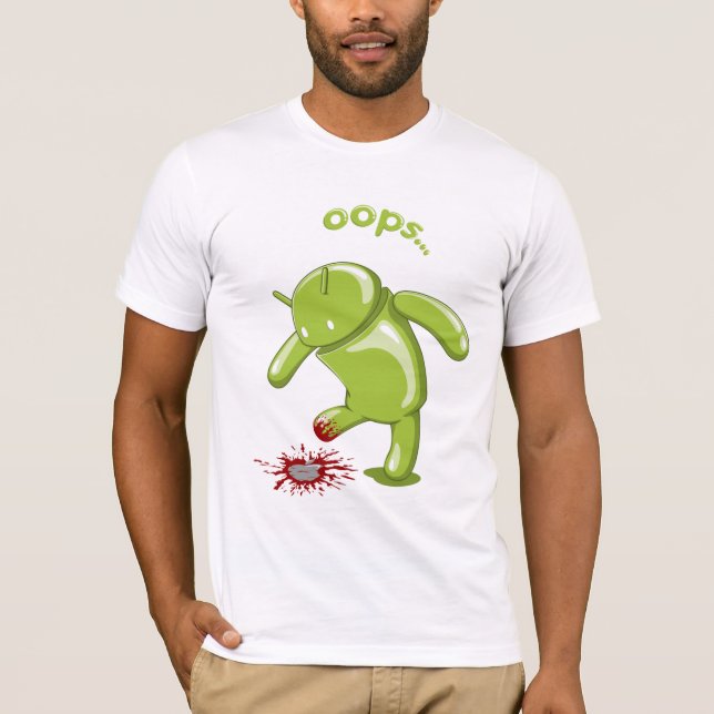 Android Oopss T-shirt (Framsida)
