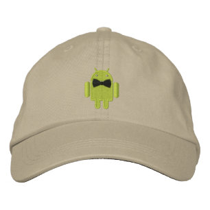 Android Robot Formal Gala Bowtie Embroidery Broderad Keps