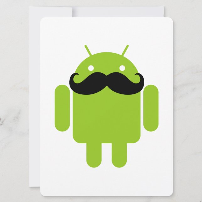 Android Robot Mustache (Framsida)