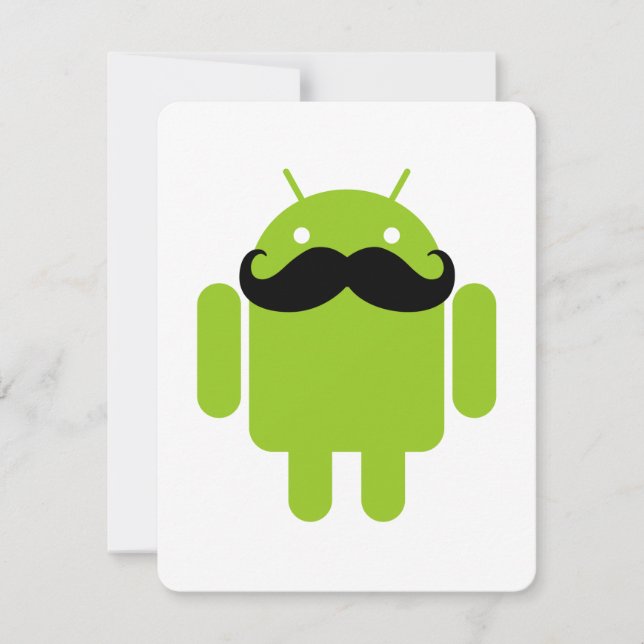 Android Robot Mustache (Framsida)