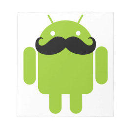 Android Robot Mustache Anteckningsblock