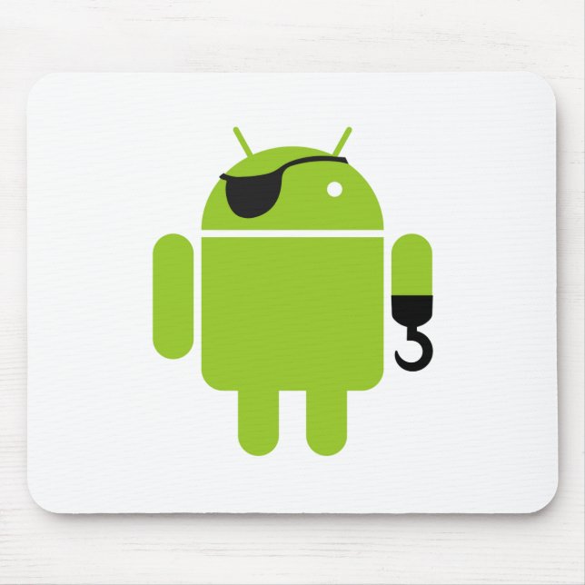 Android Robot Pirat Graphic Musmatta (Framsidan)