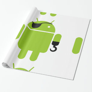 Android Robot Pirat Stil Presentpapper