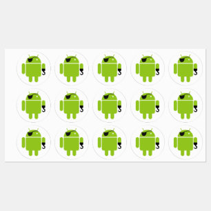 Android Robot Pirater Klistermärke